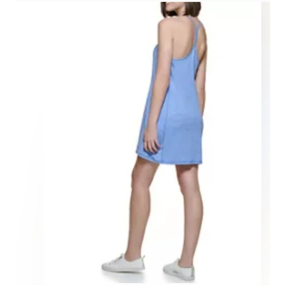 Calvin Klein Performance Halter Peached Space Dye Sport Dress Blue Size XL - Picture 2 of 2